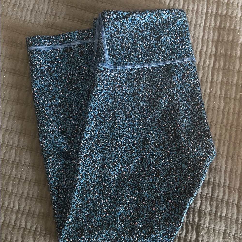 lululemon athletica Blue Sparkle Leggings
